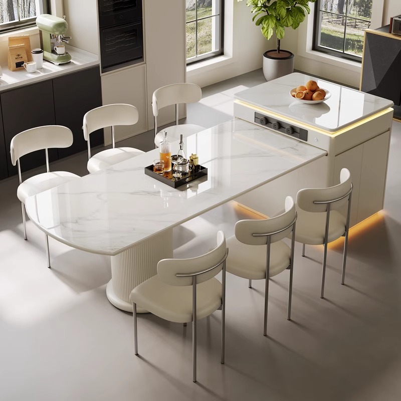 BỘ BÀN ĂN KẾT HỢP BÀN ĐẢO ERICA – DP17