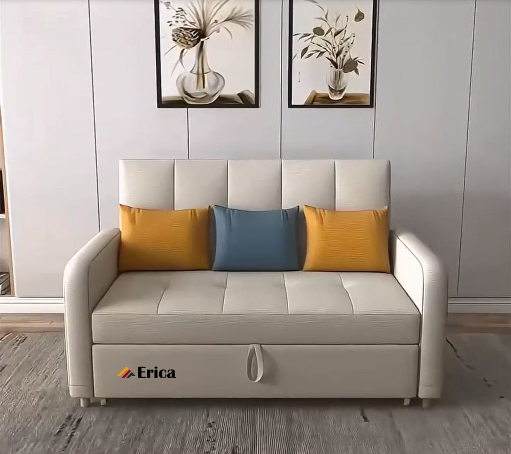 GIƯỜNG SOFA ĐA NĂNG ERICA - LX1 TRẮNG SỮA