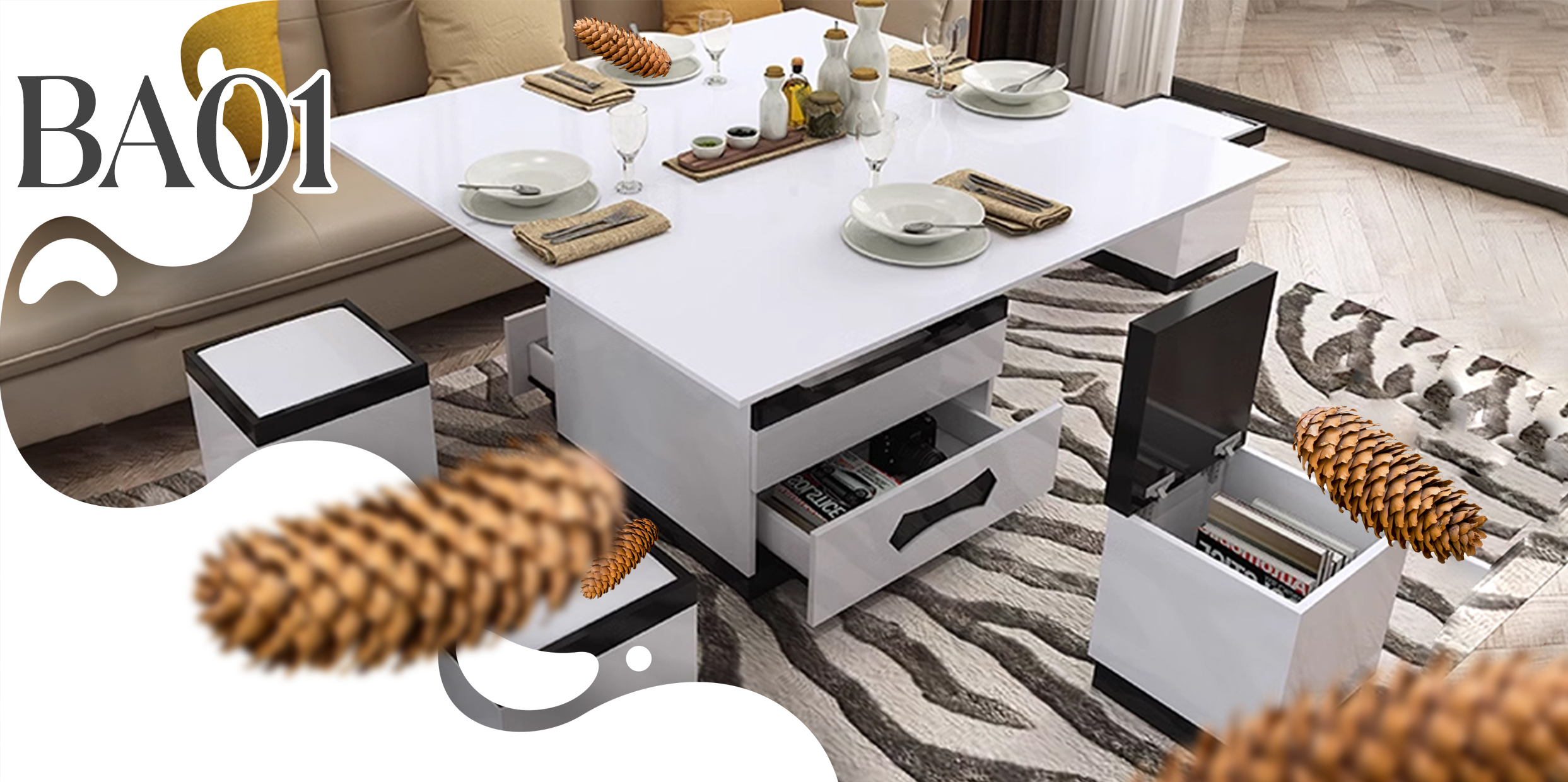 [GÓC CHIA SẺ] BẬT MÍ CHIẾC BÀN ĂN GỖ NHIỀU CÔNG NĂNG NHẤT HIỆN NAY