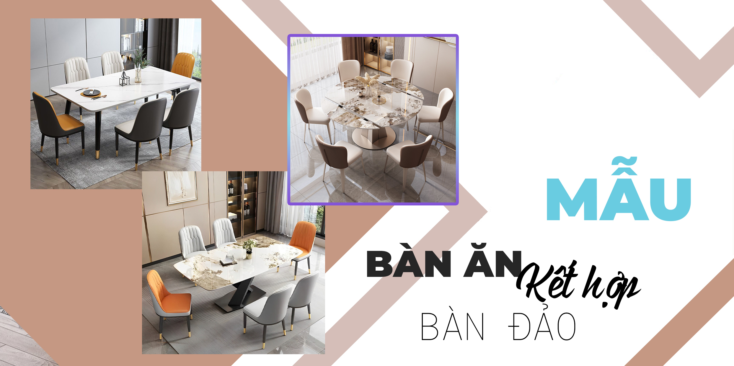 BỘ BÀN ĂN KẾT HỢP BÀN ĐẢO - NIỀM KIÊU HÃNH CỦA MỌI CĂN BẾP