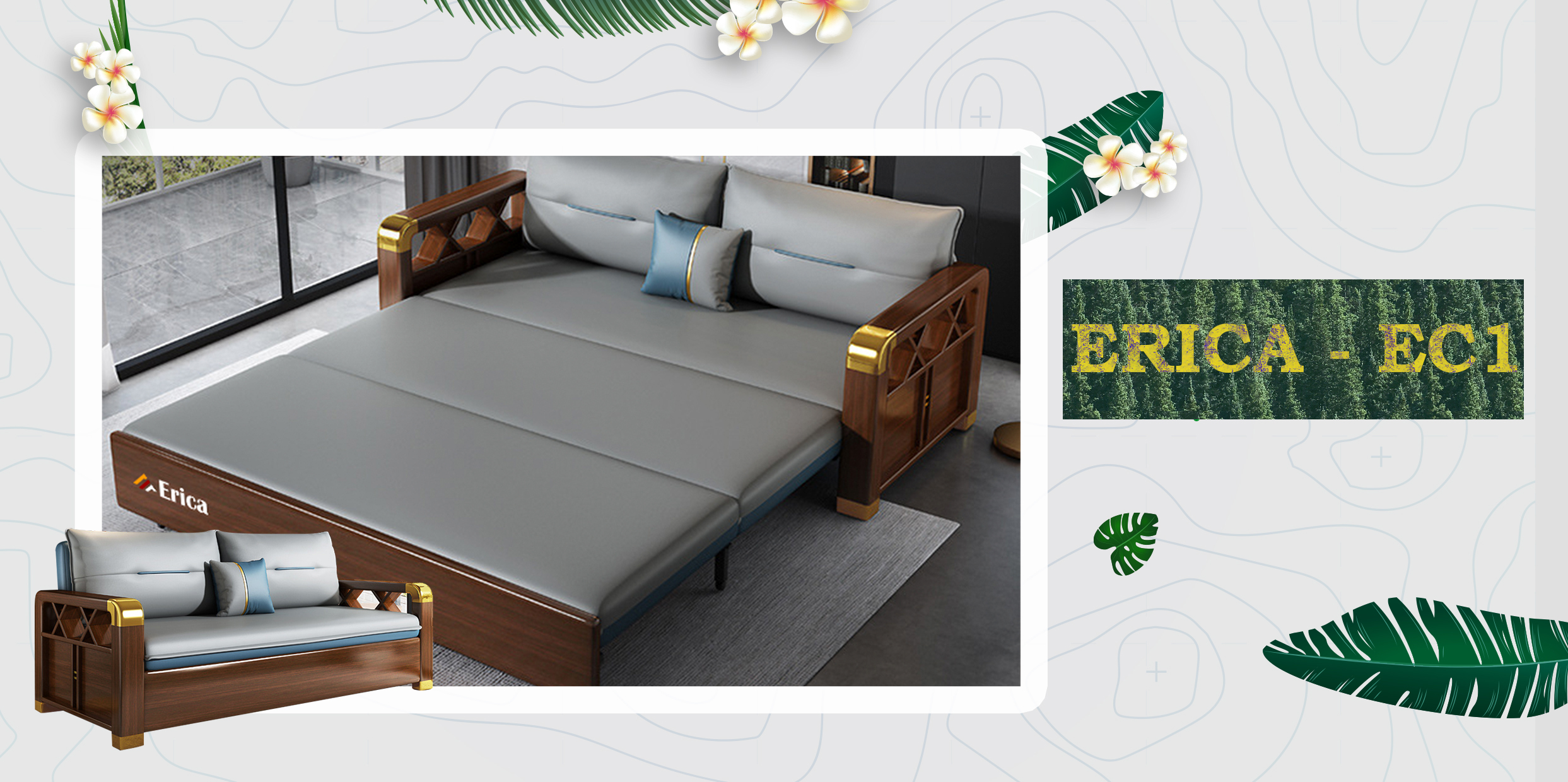 VẺ ĐẸP HOÀI CỔ TRÊN TỪNG GÓC CẠNH CỦA SOFA GIƯỜNG ERICA – EC1